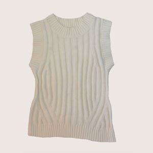 NWOT Cream Sweater Vest